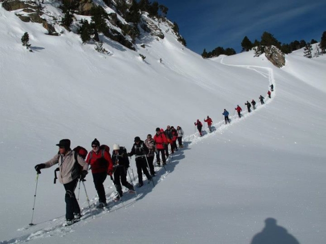 Travesía en raquetas de nieve